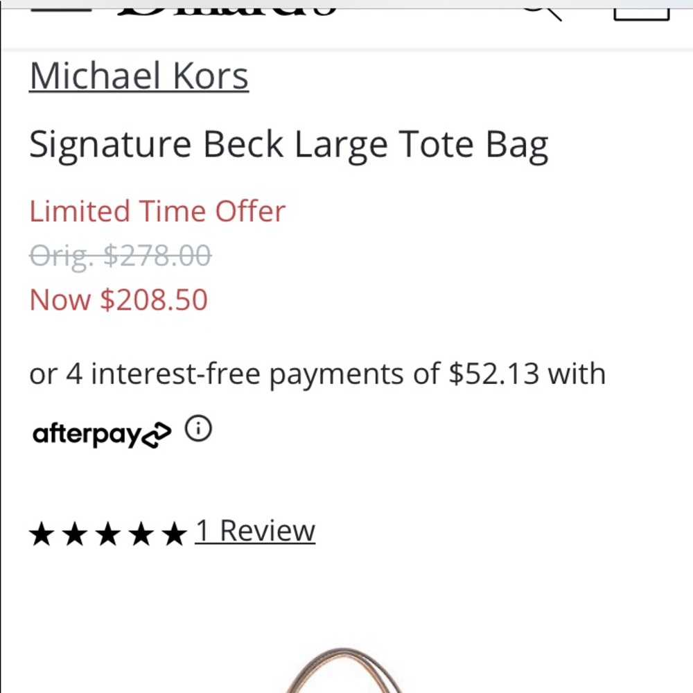 Michael Kors large tote Bag